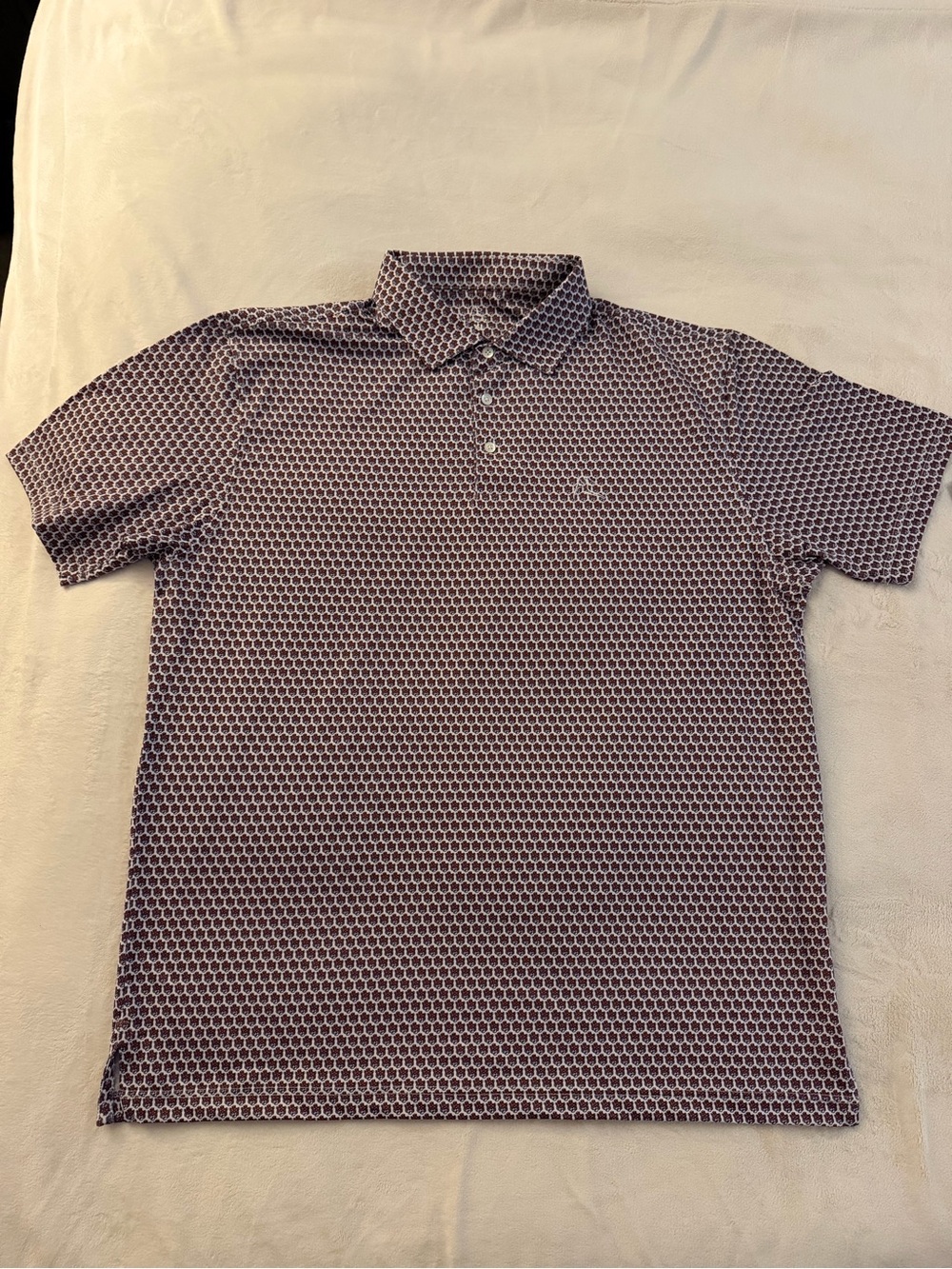 Rhoback Men’s Performance Collegiate Polo The Eye Of The Tiger Auburn XL